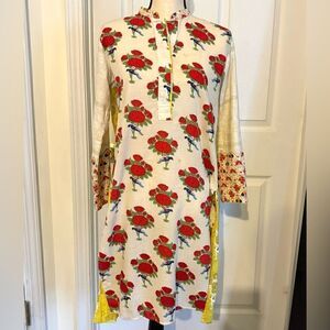 GENERATION FLO PAKISTANI DESIGNER DRESS 1 PIECE FLORAL KURTA